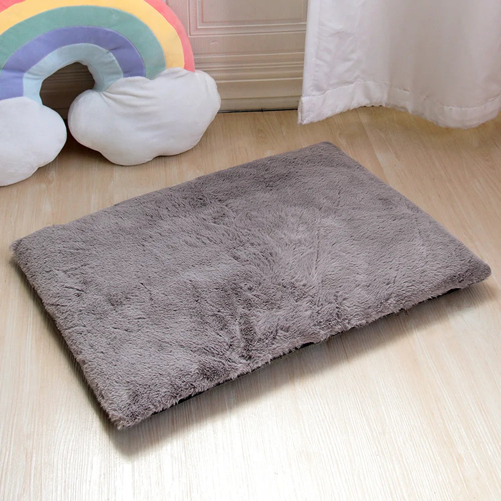 Thick Winter Dog Bed Mat Warm Pet Cat Sleeping Mats Cushion Soft Kennel Cushions for Small Medium Large Dogs Cats