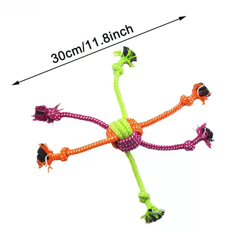 Cotton Chew Pets Dogs Toys Puppy Durable Braided Bone Knot Rope 27CM Tooth Cleaning Tool Pet Products