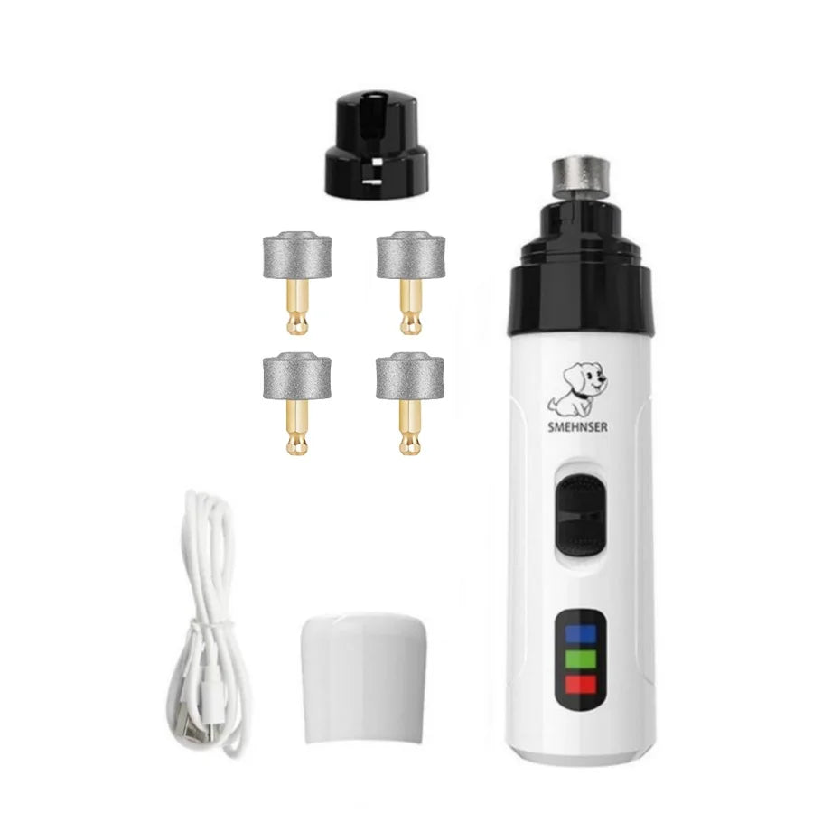 Rechargeable Dog Nail Grinders, USB Charging Pet Nail Clippers, Dog Cat Paws Nail Grinder, Grooming Trimmer Tools