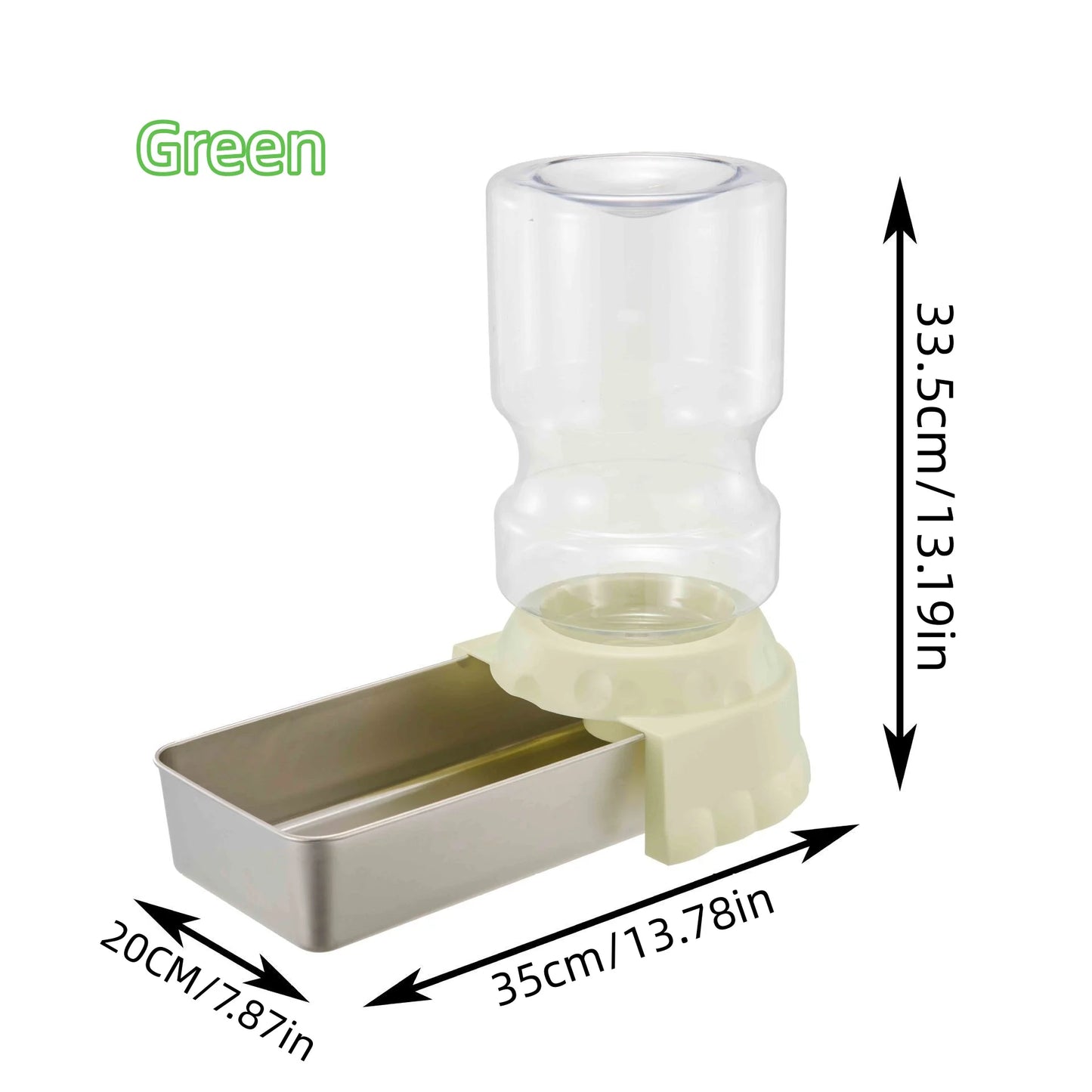 BOOTEELY Pet Water Dispenser 4L Gravity Set Automatic Water Dispenser for Dogs Cats Pets Animals Large Capacity