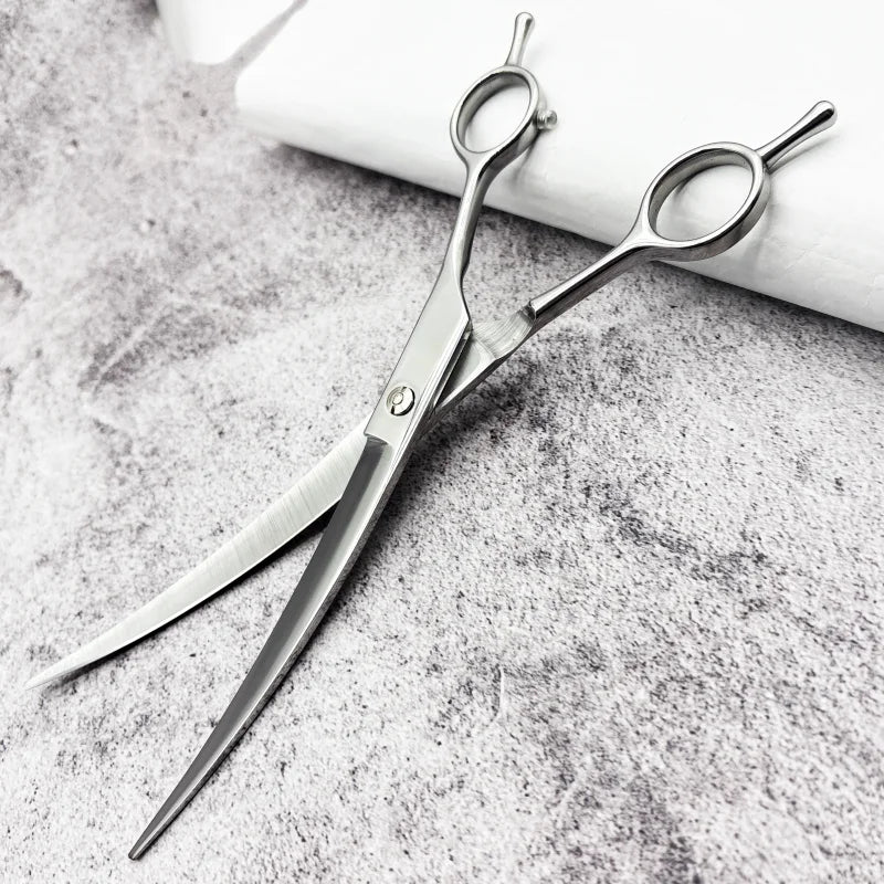 Wingsbro 9 inch Professional Pet Grooming Scissors, Animal Hair Trimming for Dog, Dog Grooming Curved Shears