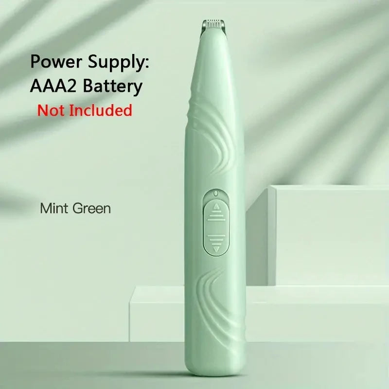 1 non battery pet shaver electric clipper suitable for cats and dogs. It can be used to shave foot hair, buttocks hair, eyes.