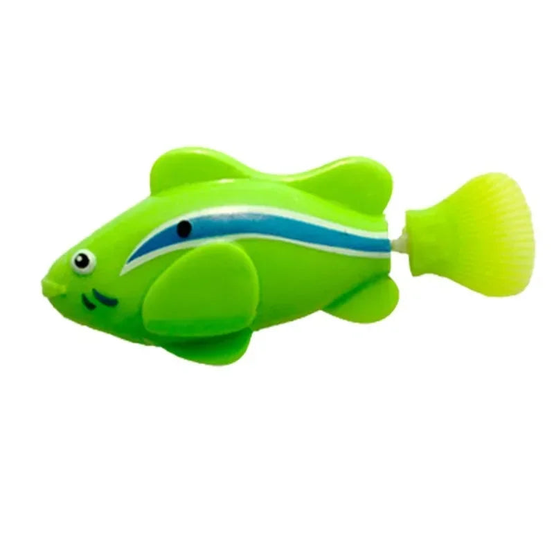 Cat Toy LED Inductive Interactive Swimming Robot Fish Toys Glowing Fishs Stimulate Kitten Hunting Instinct Pet Products