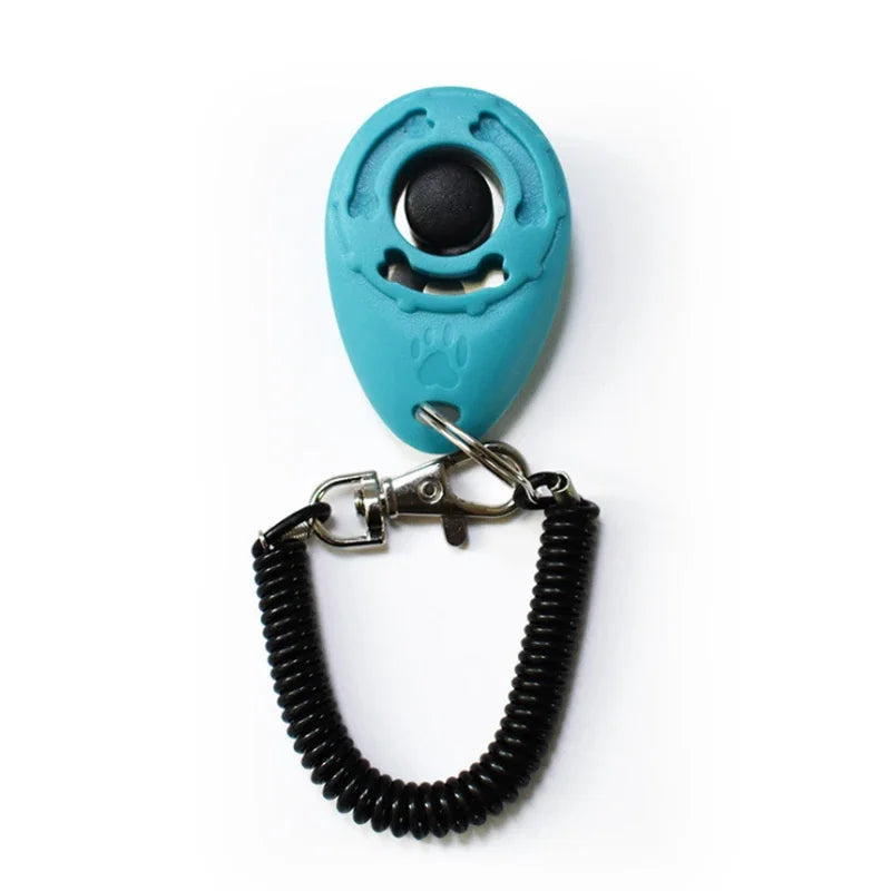 Pet Training Clicker, Trainer with Adjustable Wrist Strap and Key Chain
