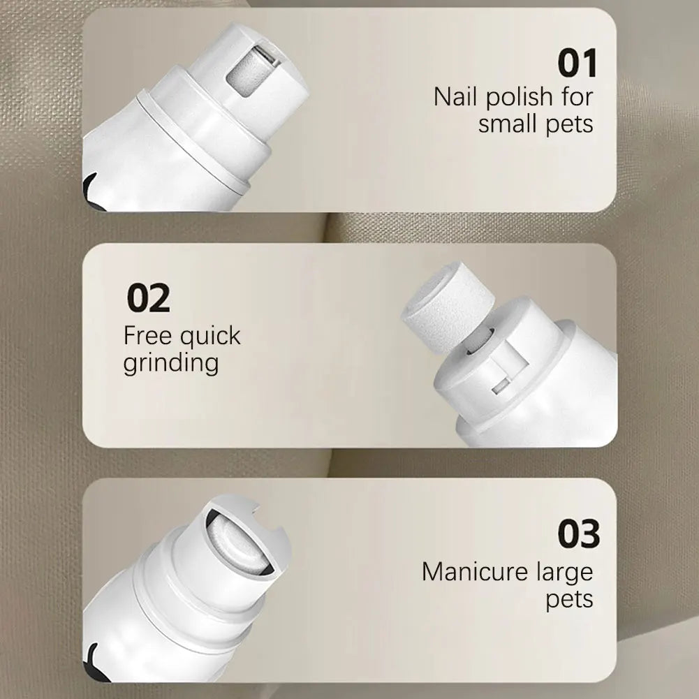 Pet Nail Grinder & Electric Nail Trimmer, 3 Speed & Rechargeable