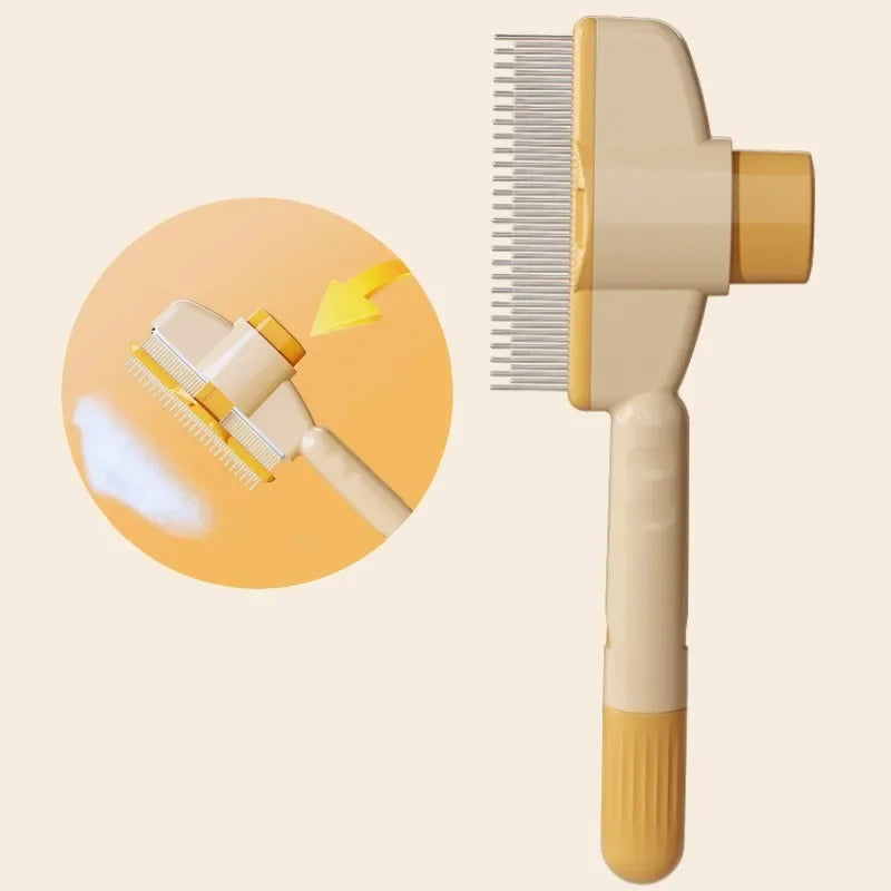 Dog Comb, Pet Hair Remover One Button, Dogs Brush Self-cleaning, Cat Brush Massage, Combs for Dog Grooming Brushes for Pet Products