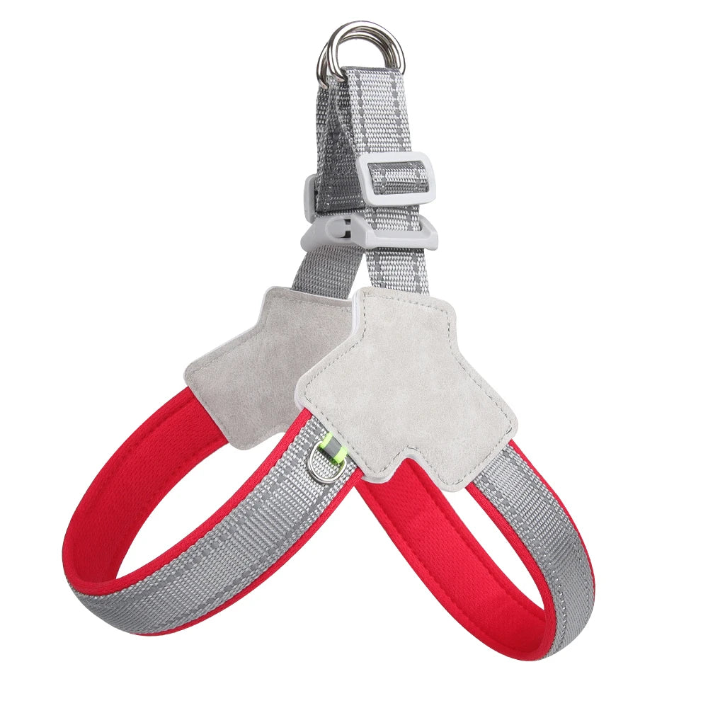 Pet Dog Harness For Small Medium Dogs. Reflective, No Pull Breathable Mesh Saddle.