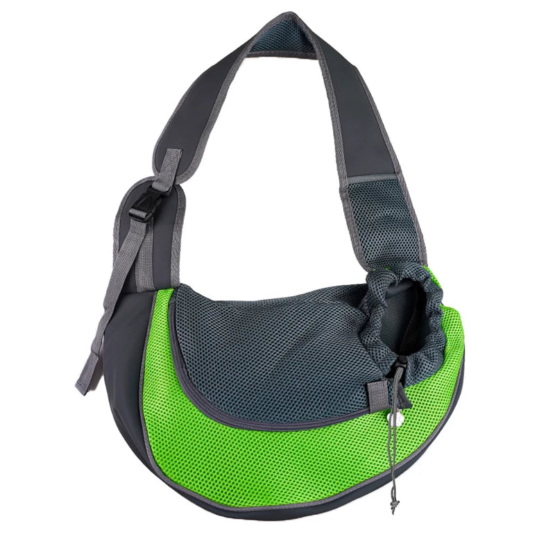 Pet Cat & Dog Carrier Backpack, Travel Tote Shoulder Bag, Mesh Sling Crossbody Shoulder Bag