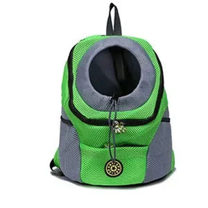 Pet Dog Carrier Bag Out Double Shoulder Portable Travel Backpack Outdoor Pet Dog Front Bag Mesh Backpack Head Pet Supplies