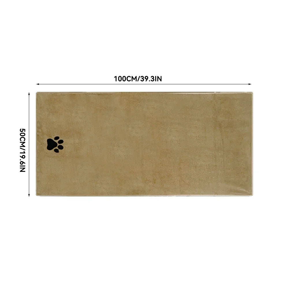 Microfiber Pet Bath Towel Embroidered Super Soft Absorbent for Dogs and Cats