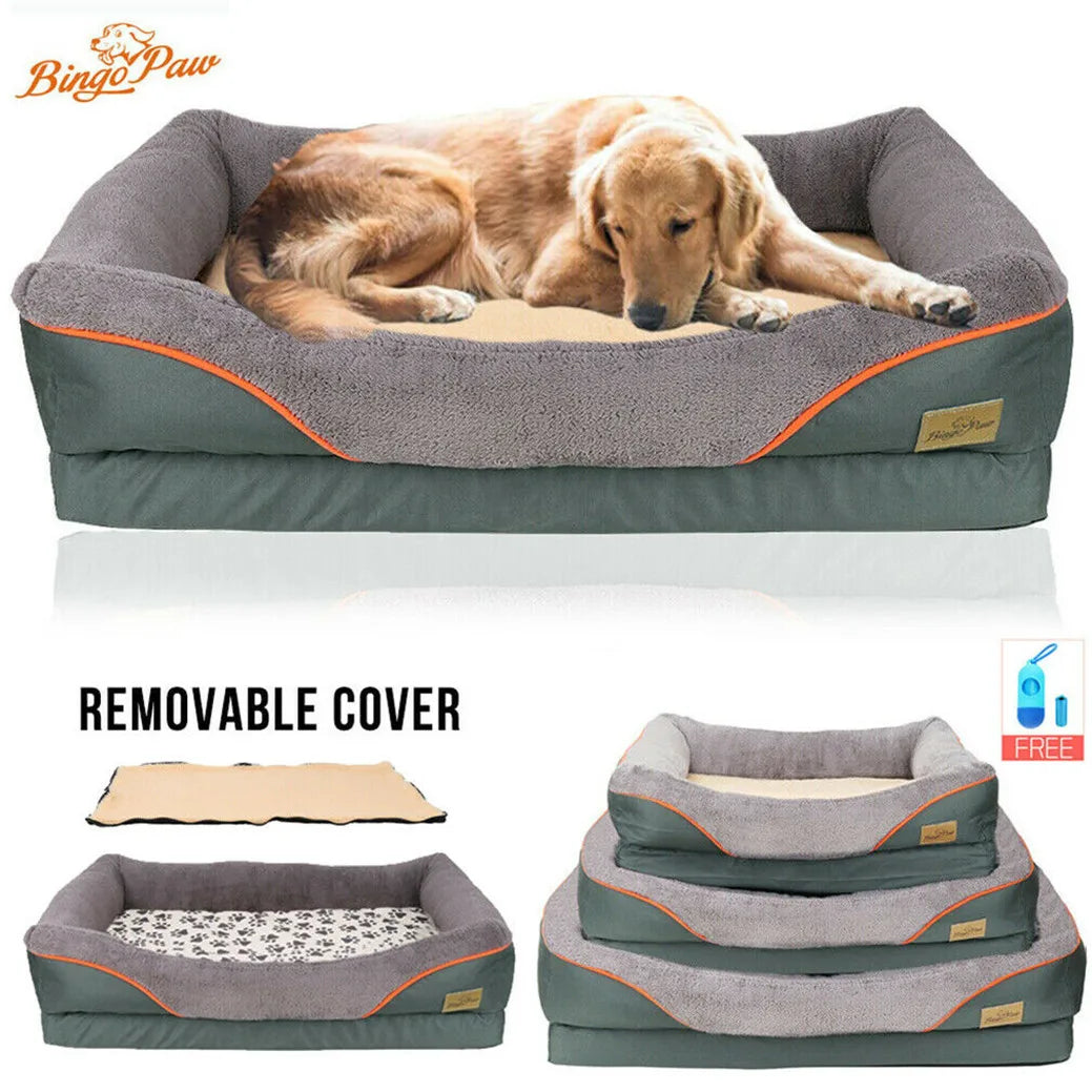 Heavy Duty Large Orthopedic Pet Bed Soft Cushion Foam Waterproof Sofa