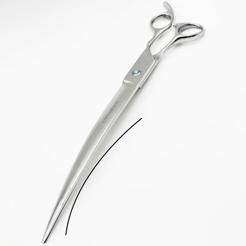 Wingsbro 9 inch Professional Pet Grooming Scissors, Animal Hair Trimming for Dog, Dog Grooming Curved Shears