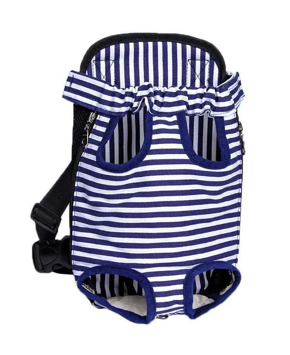 Denim Pet Dog & Cat Backpack for Outdoor Travel for Dogs & Cats with Breathable Shoulder Straps