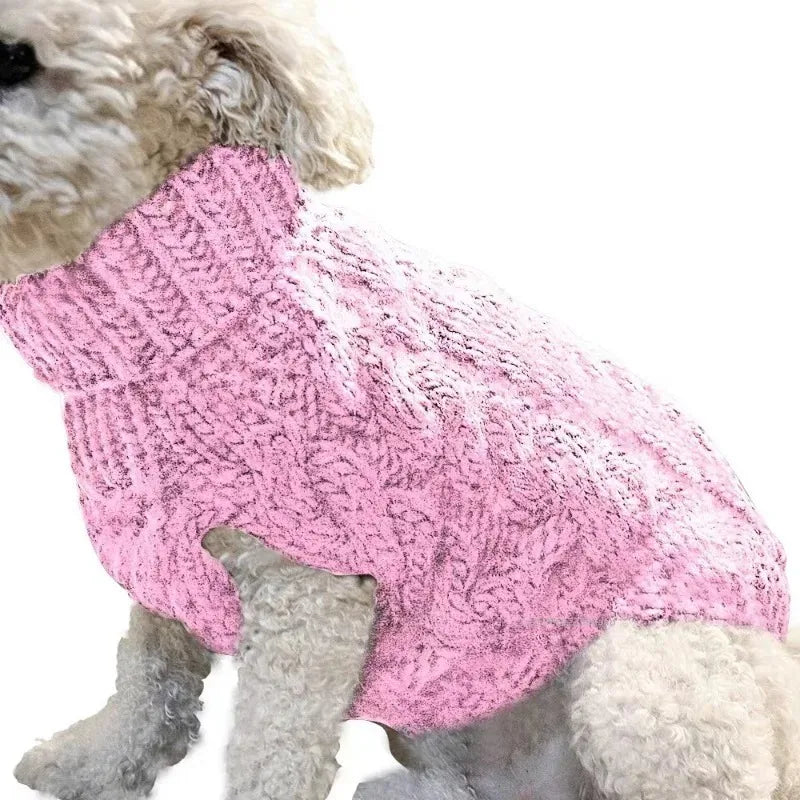 Warm Pet Sweater Winter Dog Clothes for Small Medium Dogs Knitted Puppy Cat Coat Chihuahua French Bulldogs Yorkie Customes