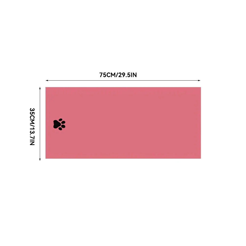 35*75cm/50*100cm Microfiber Pet Bath Towel, Embroidered, Super Soft Absorbent for Cat & Dogs