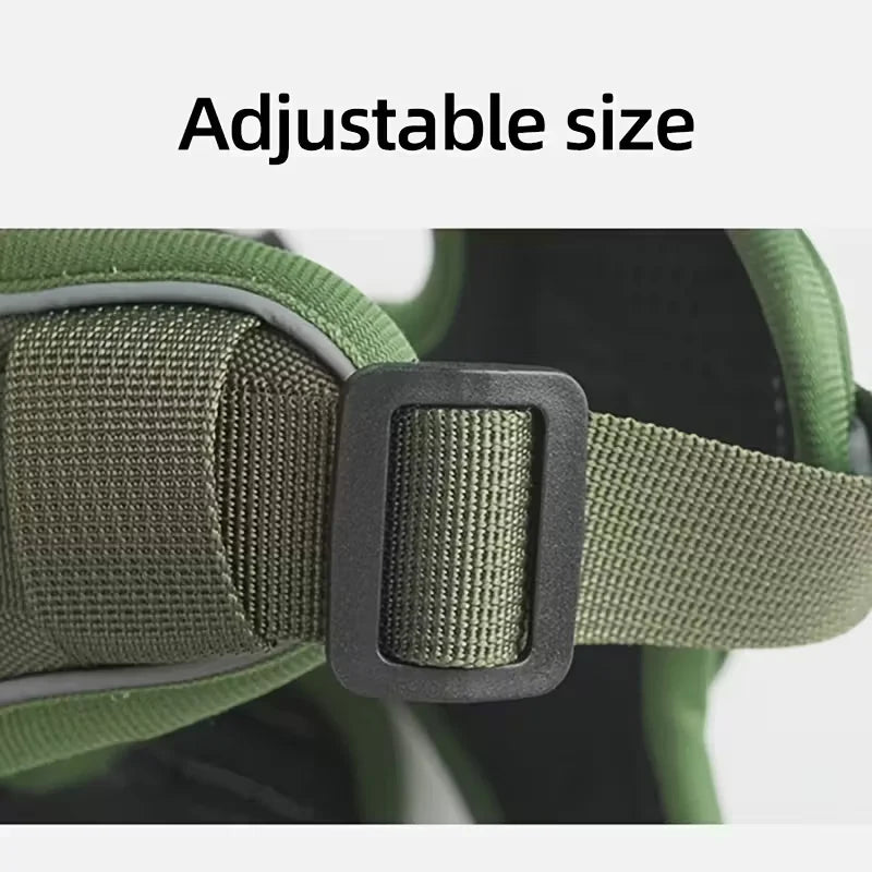 Dog harness with leash,dog collar,Heavy-Duty Dog Harness with Anti-Slip Padding, Front Leash Connector & Secure Buckles