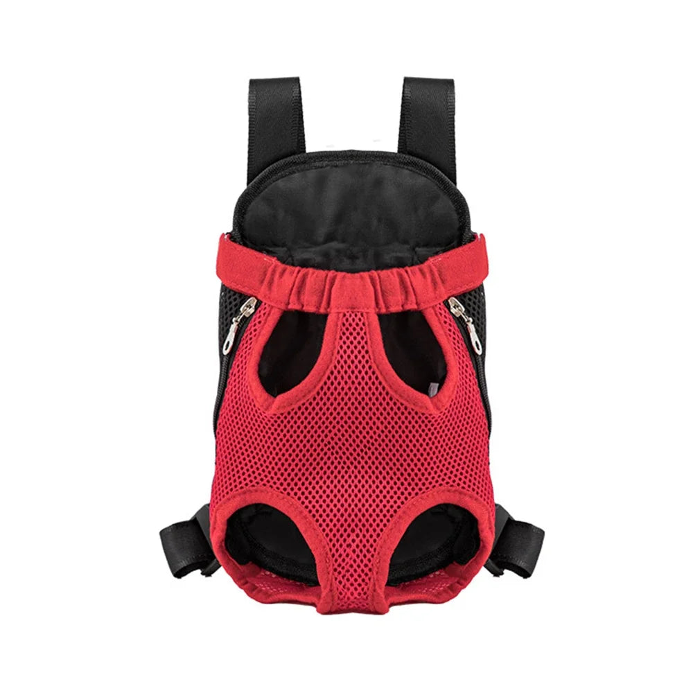 Denim Pet Dog & Cat Backpack for Outdoor Travel for Dogs & Cats with Breathable Shoulder Straps