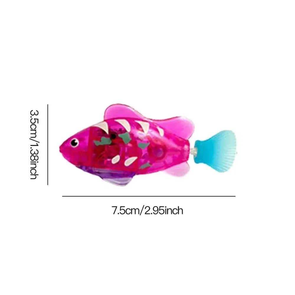 Cat Toy LED Inductive Interactive Swimming Robot Fish Toys Glowing Fishs Stimulate Kitten Hunting Instinct Pet Products