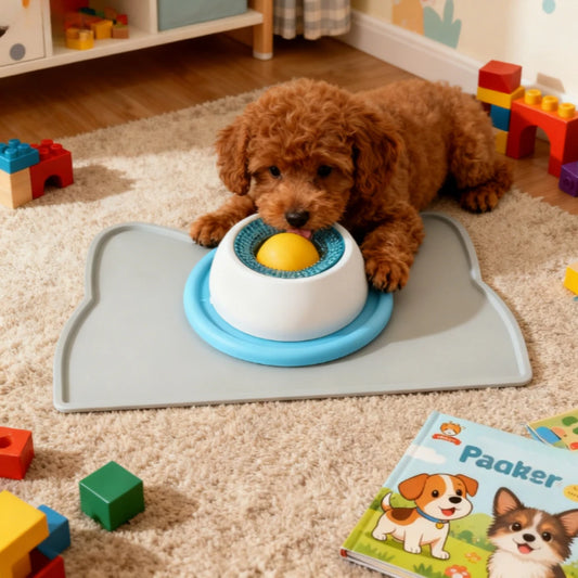 Slow Feeder Food Dispenser Lick Toy for Pets. Interactive Games for Training and Enrichment for Pet Stimulation.