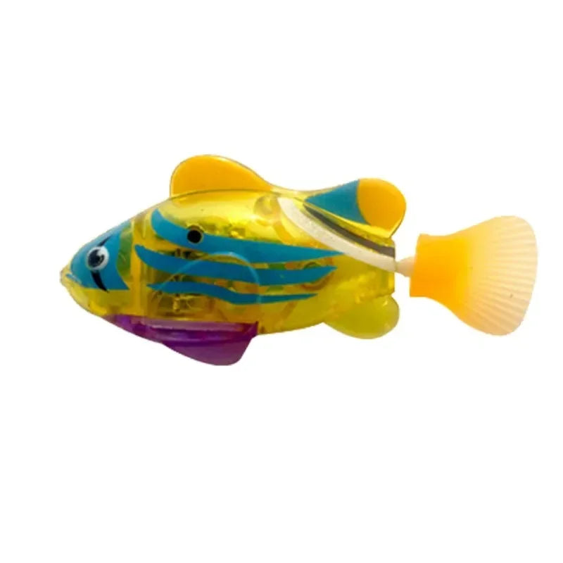 Cat Toy LED Inductive Interactive Swimming Robot Fish Toys Glowing Fishs Stimulate Kitten Hunting Instinct Pet Products