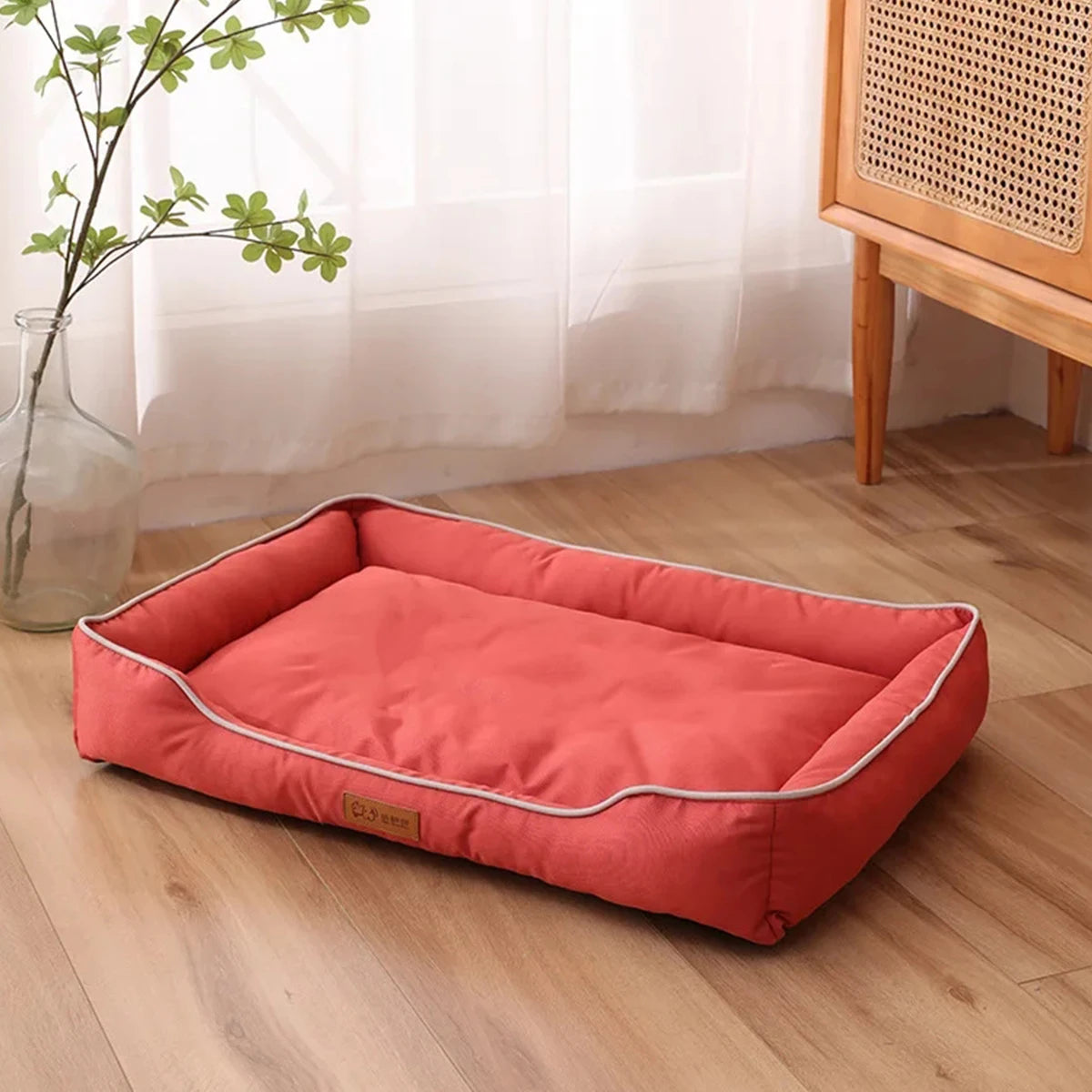 Four Season Square Dog & Cat Bed for Large Dogs, Mattress is Bite-resistant, Soft Thickened and Waterproof
