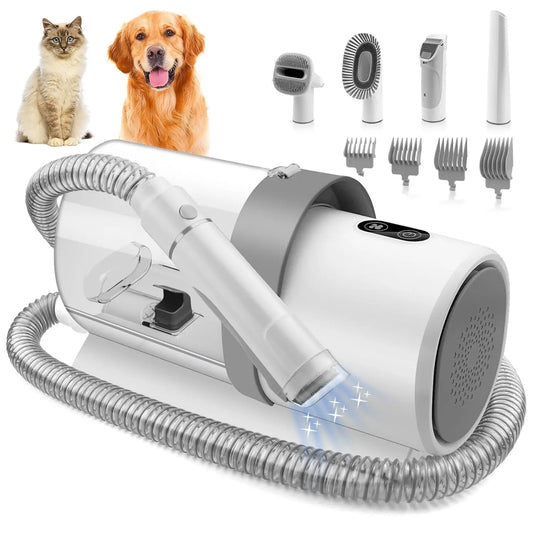 Dog Grooming Kit for Pet Include 4 Hair Clipper Combs 2.5L Vacuum Cleaner and 5 Pet Grooming Tools for Shedding,, Customized
