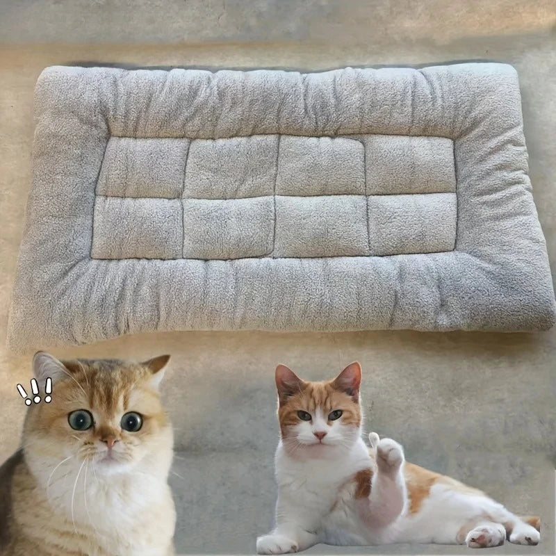 Large Plush Dog Bed, Thickened Super Soft Polyester, For Small Medium Large Dog Bed