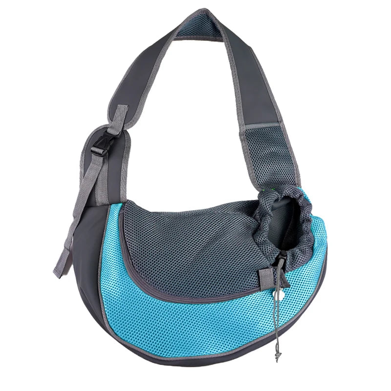 Pet Cat & Dog Carrier Backpack, Travel Tote Shoulder Bag, Mesh Sling Crossbody Shoulder Bag