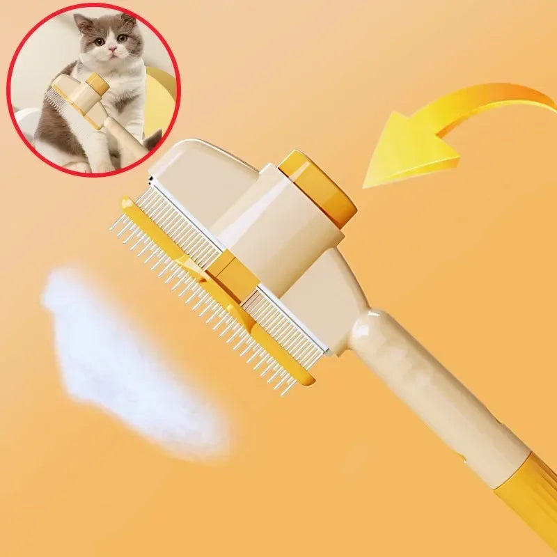 Dog Comb, Pet Hair Remover One Button, Dogs Brush Self-cleaning, Cat Brush Massage, Combs for Dog Grooming Brushes for Pet Products