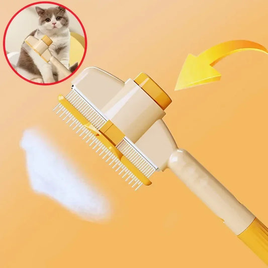 Dog Comb, Pet Hair Remover One Button, Dogs Brush Self-cleaning, Cat Brush Massage, Combs for Dog Grooming Brushes for Pet Products