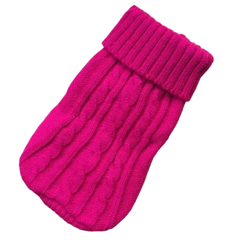 Dog Winter Clothes Knitted Pet Clothes For Small Medium Dogs Chihuahua Puppy Pet Sweater Yorkshire Pure Dog Sweater