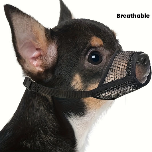 Mesh Muzzle For Short Snout And Small Medium Dogs,  Anti-Biting, Focus On Brachycephalic Dogs Like Chihuahua Pomeranian