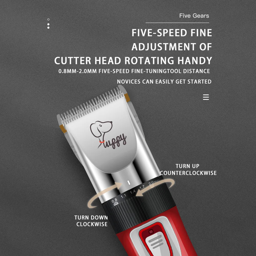 Dog/Cat/Rabbit Hair Clippers for Grooming Professional Trimmer Shaver Set Cordless Rechargeable