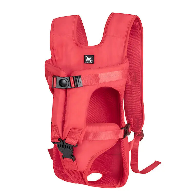 Pet Front Carrier Backpacks Adjustable Hands Free Dog Backpack For Small Medium Dogs Breathable Cats Outdoor Travel Carrier Bags