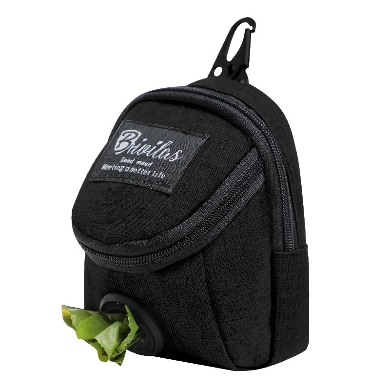 Portable Dog Training Treat Bag, Outdoor Dog Treat Pouch for Puppy Snacks and Rewards with Waist and Poop Dispenser