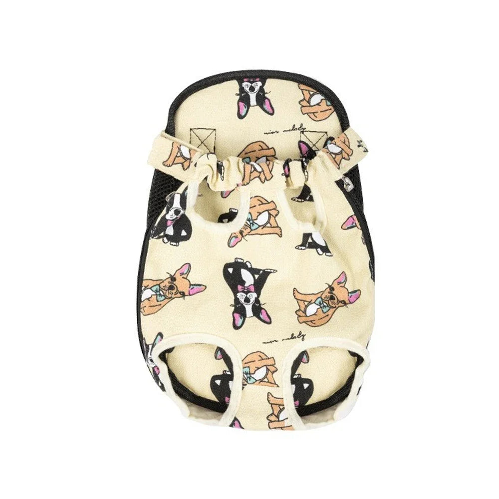 Denim Pet Dog & Cat Backpack for Outdoor Travel for Dogs & Cats with Breathable Shoulder Straps