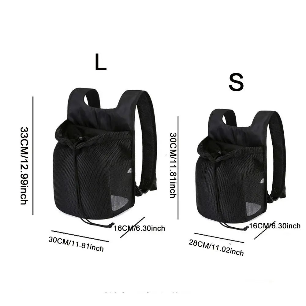 Breathable Pet Chest Shoulder Bag. Double Shoulder straps, Adjustable & Foldable Travel Bag for Backpack Travel
