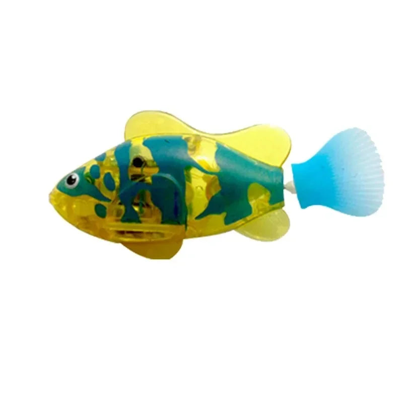 Cat Toy LED Inductive Interactive Swimming Robot Fish Toys Glowing Fishs Stimulate Kitten Hunting Instinct Pet Products