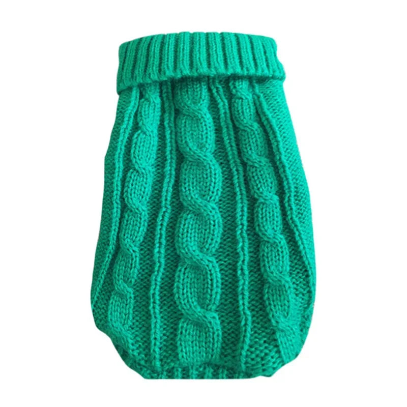 Dog Winter Clothes Knitted Pet Clothes For Small Medium Dogs Chihuahua Puppy Pet Sweater Yorkshire Pure Dog Sweater