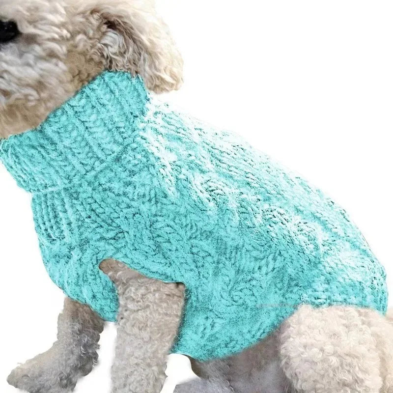 Warm Pet Sweater Winter Dog Clothes for Small Medium Dogs Knitted Puppy Cat Coat Chihuahua French Bulldogs Yorkie Customes