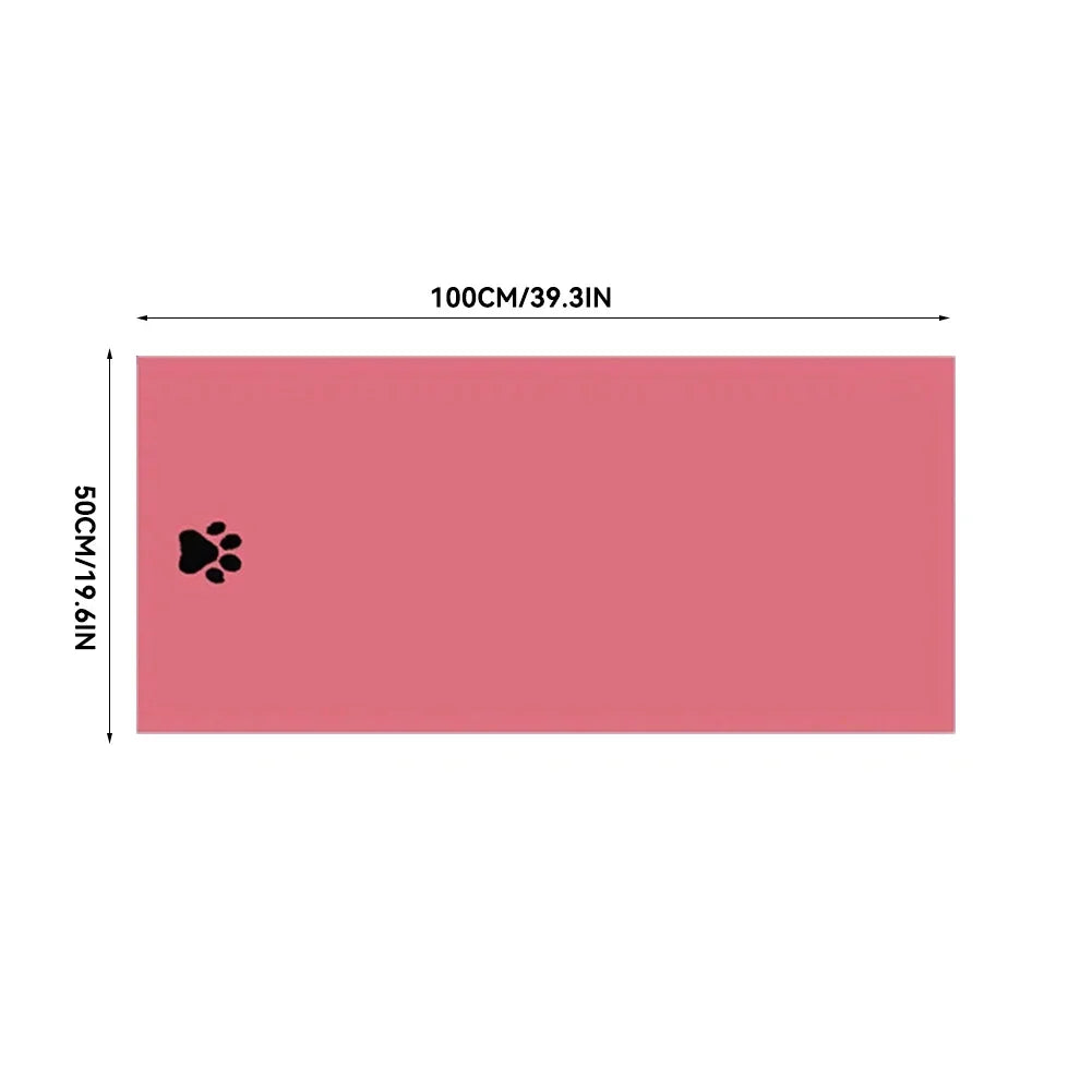 35*75cm/50*100cm Microfiber Pet Bath Towel, Embroidered, Super Soft Absorbent for Cat & Dogs