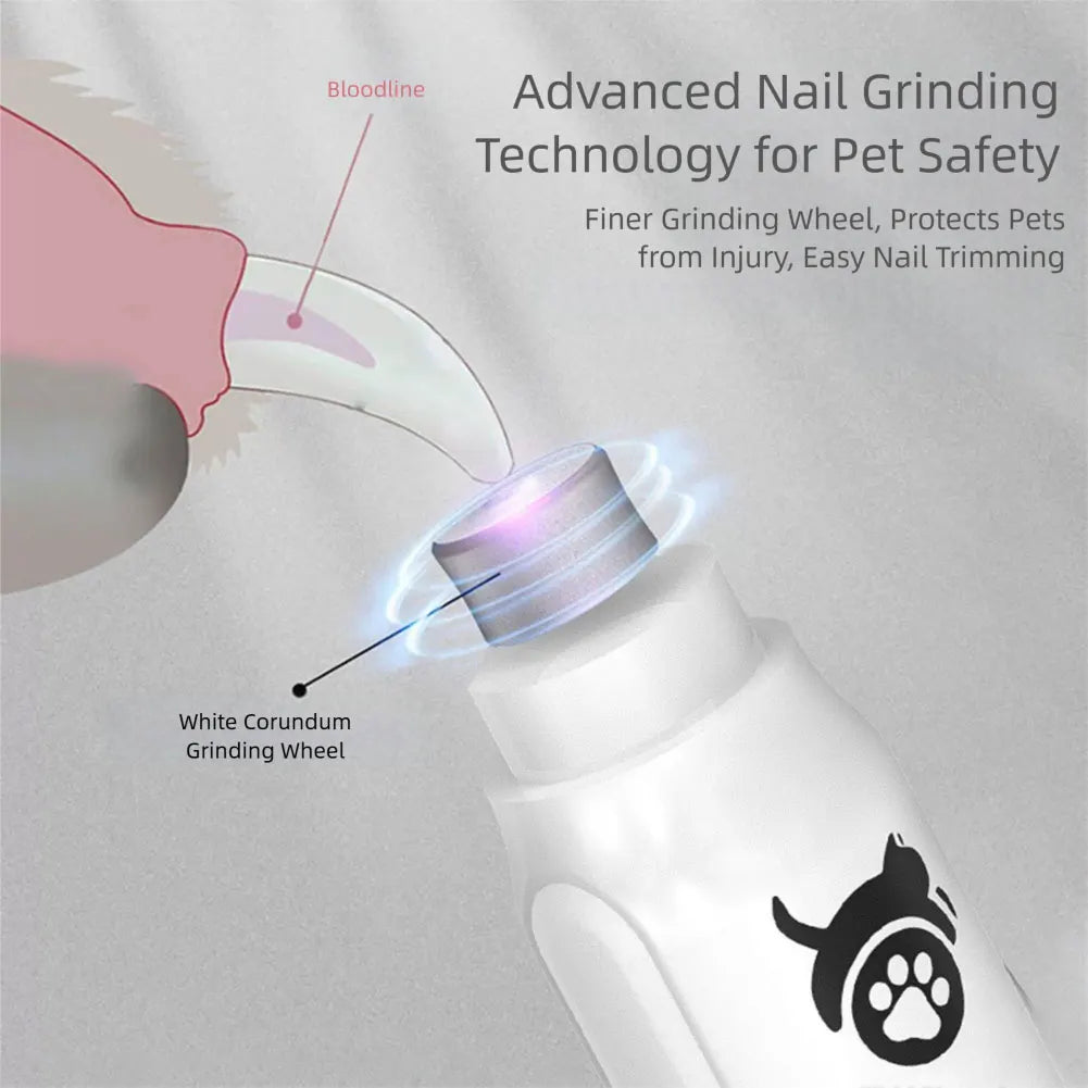 Pet Nail Grinder & Electric Nail Trimmer, 3 Speed & Rechargeable
