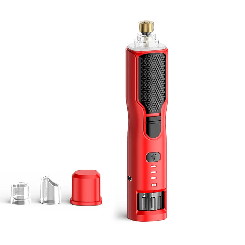 ROJECO Cat and Dog Electric Nail Grinder Rechargeable Paw Grooming Nail Clippers LED Light 7 Speed Adjustable Pet Claw Nail Grinder