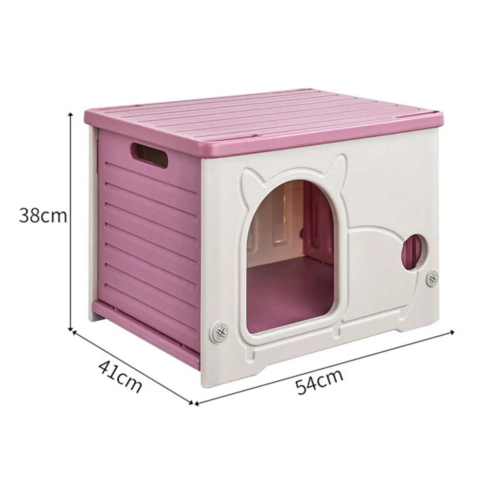 Stray Cat House, Outdoor Rainproof Shelter for Winter,  Warm Cozy Pet Cave,  Foldable Washable