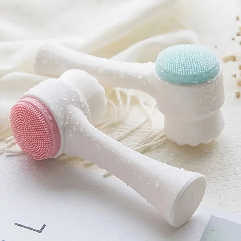 Pet Paw Cleaning Brush, Dog Foot Washer, Silicone Double-Sided Massage Brush