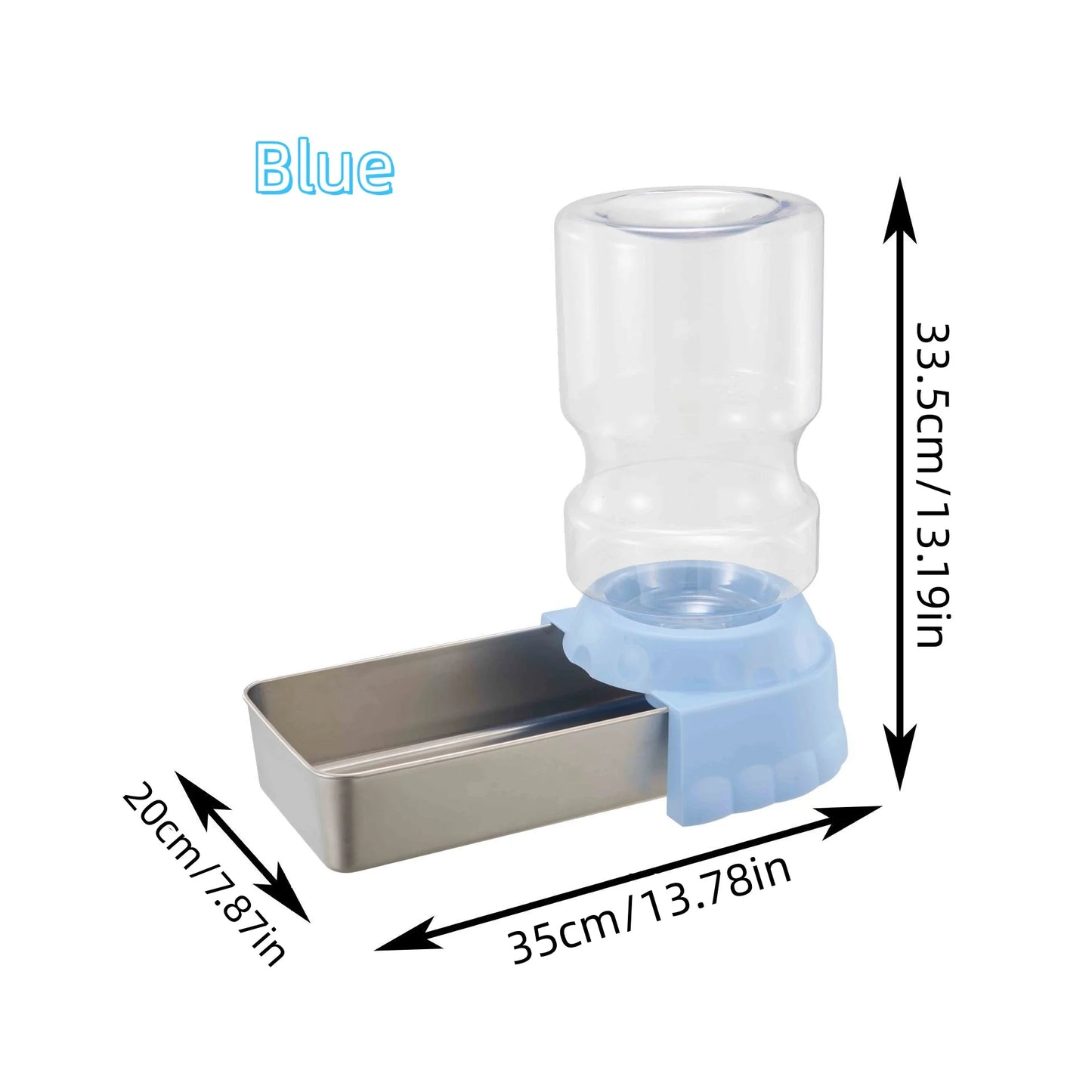 BOOTEELY Pet Water Dispenser 4L Gravity Set Automatic Water Dispenser for Dogs Cats Pets Animals Large Capacity