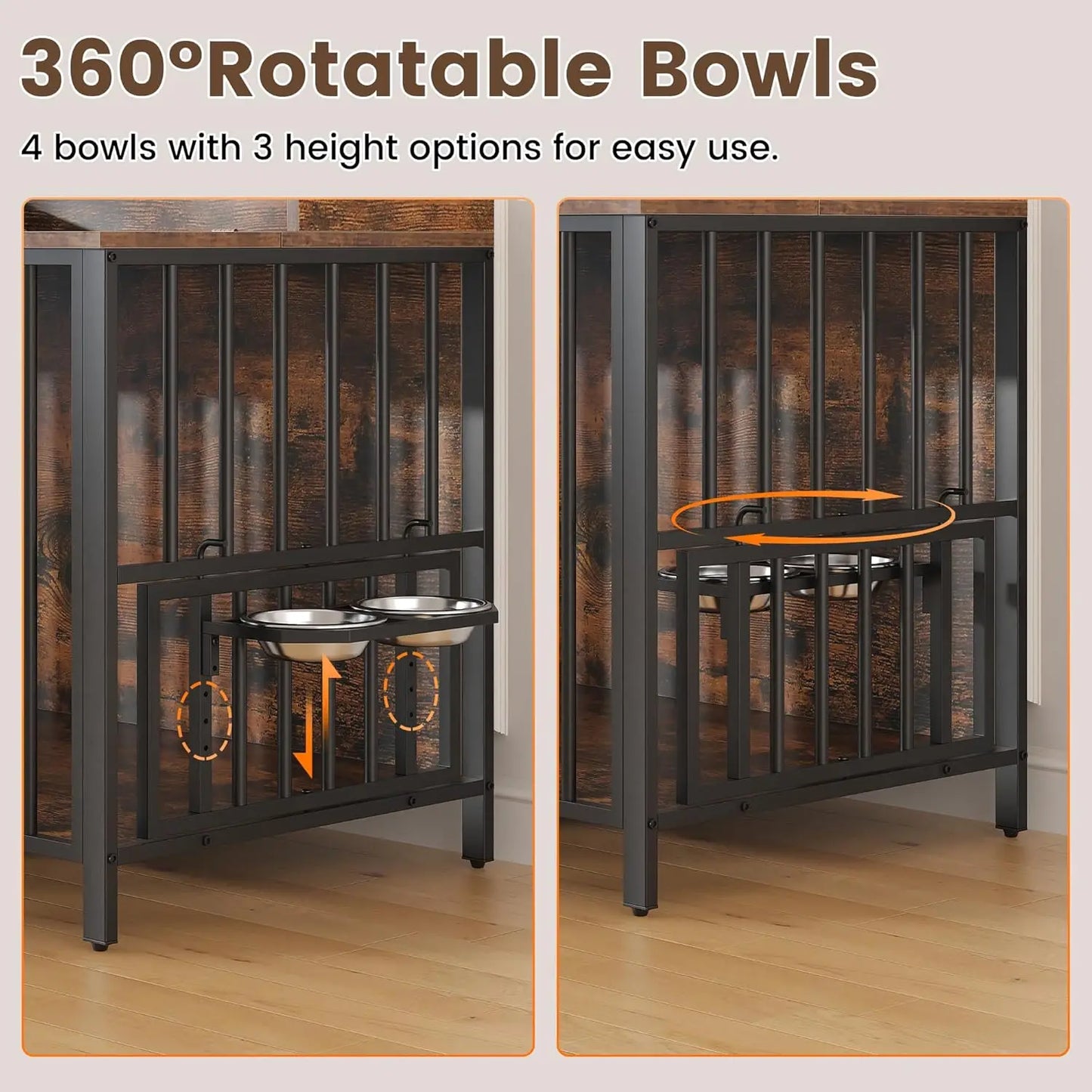 78 Inch Dog Crate, Large Dog Crate for 2 Dogs, Dog Kennel Indoor for Large/Medium Dogs with Top Access Door, XL, Customized