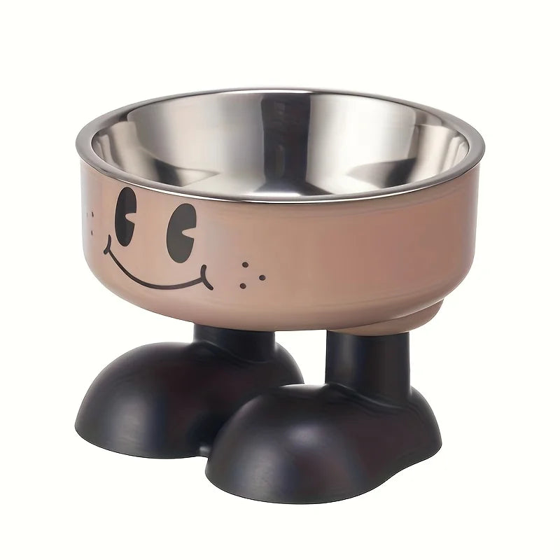 Elevated Stainless steel Dog & Cat Bowl for Food and Water. No Spill Pet Feeder bowl for Puppy, Small Medium, and Large Dogs & Cats
