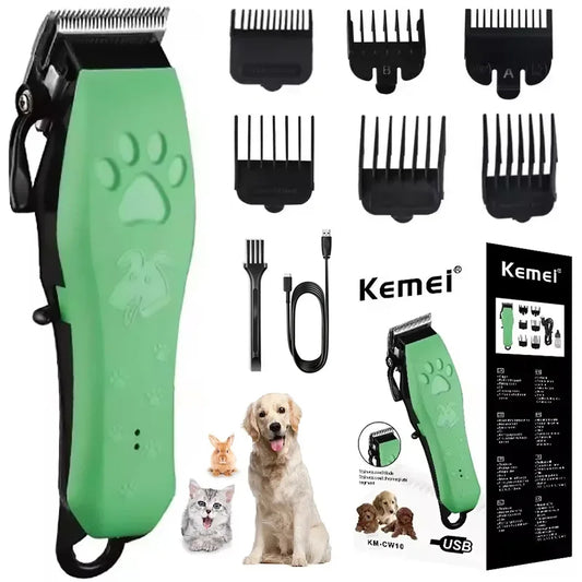 Pet Grooming Hair Clippers,  Rechargeable Dog and Cat Hair Trimmer, Adjustable Professional Electric Rechargeable