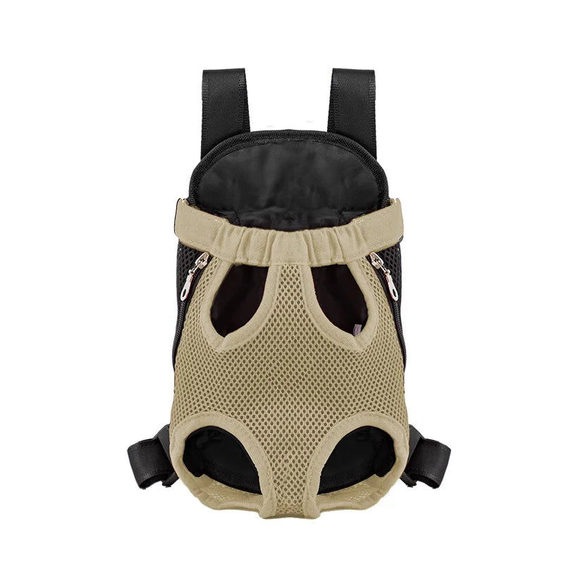 Denim Pet Dog & Cat Backpack for Outdoor Travel for Dogs & Cats with Breathable Shoulder Straps